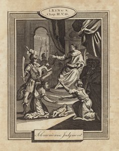König Salomos weises Urteil von English School