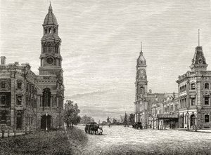 King William Street, Adelaide, ca. 1880, aus 