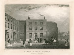 Kings Bench-Gefängnis, London von English School