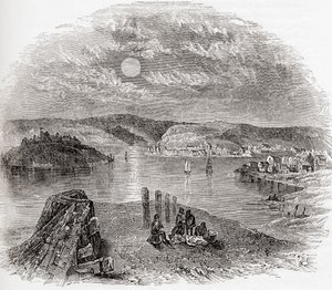 Kinsale, County Cork, Irland im 19. Jahrhundert, aus Old England: A Pictorial Museum, veröffentlicht 1847 von English School