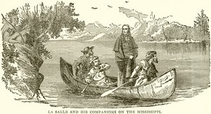 La Salle und seine Gefährten am Mississippi von English School