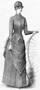 Damen-Radfahrkleidung, ca. 1880-1900 von English School