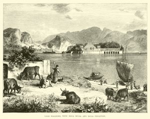 Lago Maggiore mit Isola Bella und Isola Pescatore