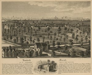 Lambeth Marsh, wie es um das Jahr 1670 aussah von English School