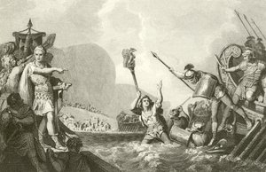 Landung von Julius Caesar von English School