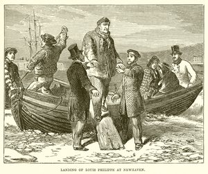 Landung von Louis Philippe in Newhaven von English School