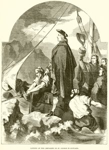 Landung des Chevalier de St. George in Schottland von English School