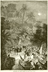 Landung an der Küste von San Salvador von English School