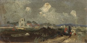 Landschaft mit Kirche
