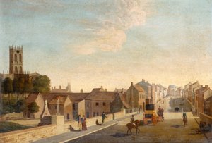 Landschaft mit Kirche, ca. 1790 von English School