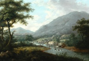 Landschaft mit Vieh