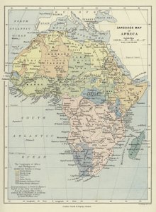 Sprachkarte von Afrika von English School