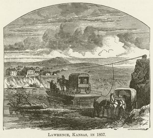 Lawrence, Kansas, im Jahr 1857 von English School