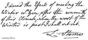 Lawrence Sterne von English School