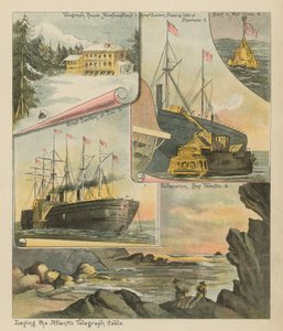 Verlegung des Atlantischen Telegraphenkabels von English School