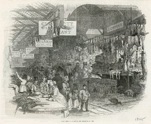 Leadenhall Market am Heiligabend, 1845 von English School