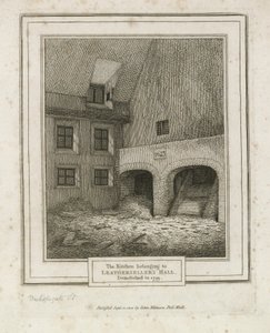 Leathersellers Hall, Bishopsgate Street. Abgerissen 1799 von English School