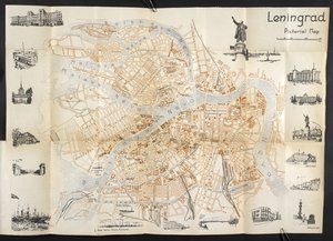 Leningrad, Bildfaltkarte aus 