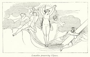 Leukothea rettet Odysseus von English School
