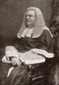 Lewis William Cave 1832-1897. Britischer Richter. Aus The Strand Magazine, veröffentlicht 1896