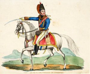Generalleutnant Der Marquis von Anglesea, veröffentlicht von Richard Evans, graviert von Romney, Illustration aus An Historical Account of the Battle of Waterloo von William Mudford, 1816