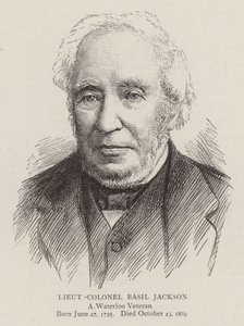 Oberstleutnant Basil Jackson (Gravur) von English School