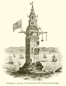 Leuchtturm in Portsmouth, 1665 errichtet von English School