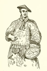 Linné in seiner lappländischen Tracht von English School