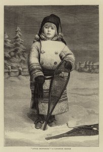 "Kleine Schneeschuhe", eine kanadische Skizze von English School