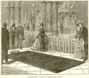 Livingstones Grab in der Westminster Abbey von English School