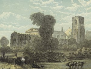 Llandaff Kathedrale, Nordostansicht von English School