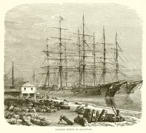 Baumwolle verladen in Savannah von English School