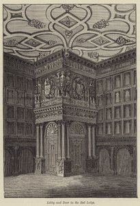Lobby und Tür in der Red Lodge von English School