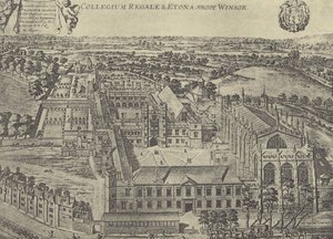 Loggans Druck, um 1685 (Gravur) von English School