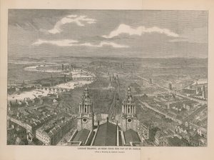 Londoner Verkehr vom Dach der St. Pauls Kathedrale von English School