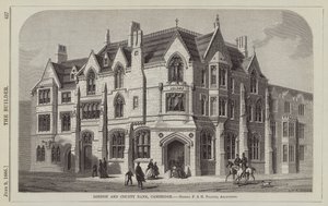 London und County Bank, Cambridge, Messrs F und H Francis, Architekten (Gravur) von English School