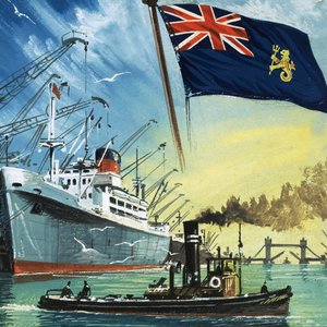 Londoner Docks von English School