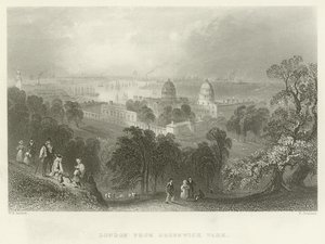 London vom Greenwich Park aus von English School