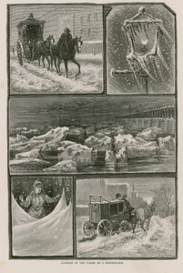 London im Griff eines Schneesturms