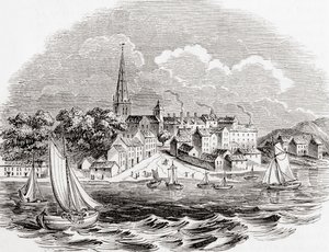 Londonderry, Nordirland, aus "Old England: A Pictorial Museum", veröffentlicht 1847