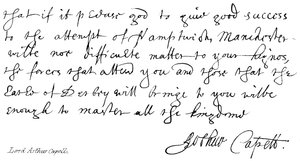 Lord Arthur Capell von English School
