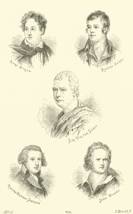 Lord Byron, Robert Burns, Sir Walter Scott, Richard Brinsley Sheridan, John Wilson von English School