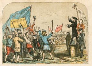 Lord George Gordon spricht die Menge auf dem St. George