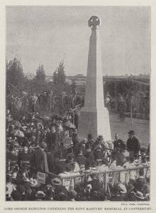 Lord George Hamilton enthüllt das Kent Martyrs