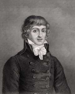 Louis Antonie Leon de Saint-Just, graviert von W.H. Mote, Illustration aus 