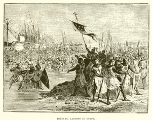 Ludwig IX. landet in Ägypten