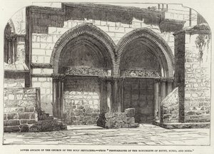 Unterer Arkadengang der Kirche des Heiligen Grabes