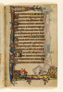 MS 1-2005, fol. 68r: Der Riesenrochen, Randdekoration aus dem Macclesfield Psalter, Use of Sarum, Ostanglien, um 1330