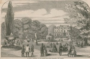 M Soyers Symposium aller Nationen, Gore House, Kensington - die Gärten von English School