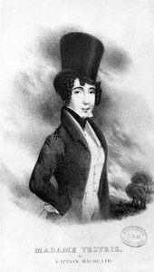 Madame Vestris als Captain MacHeath, 1833 von English School